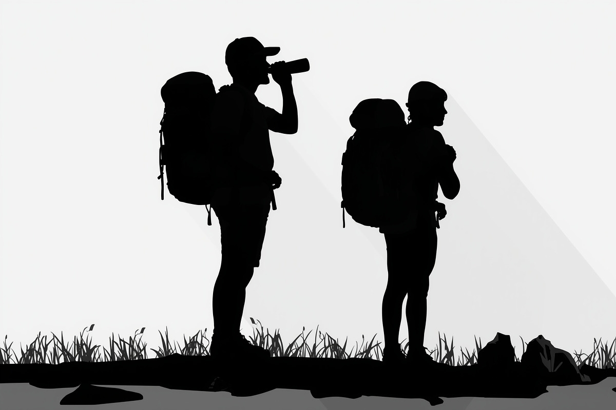 Hiker and Mountain Bundle, an Illustration by Creativeshirt (Photo 10 of 21)