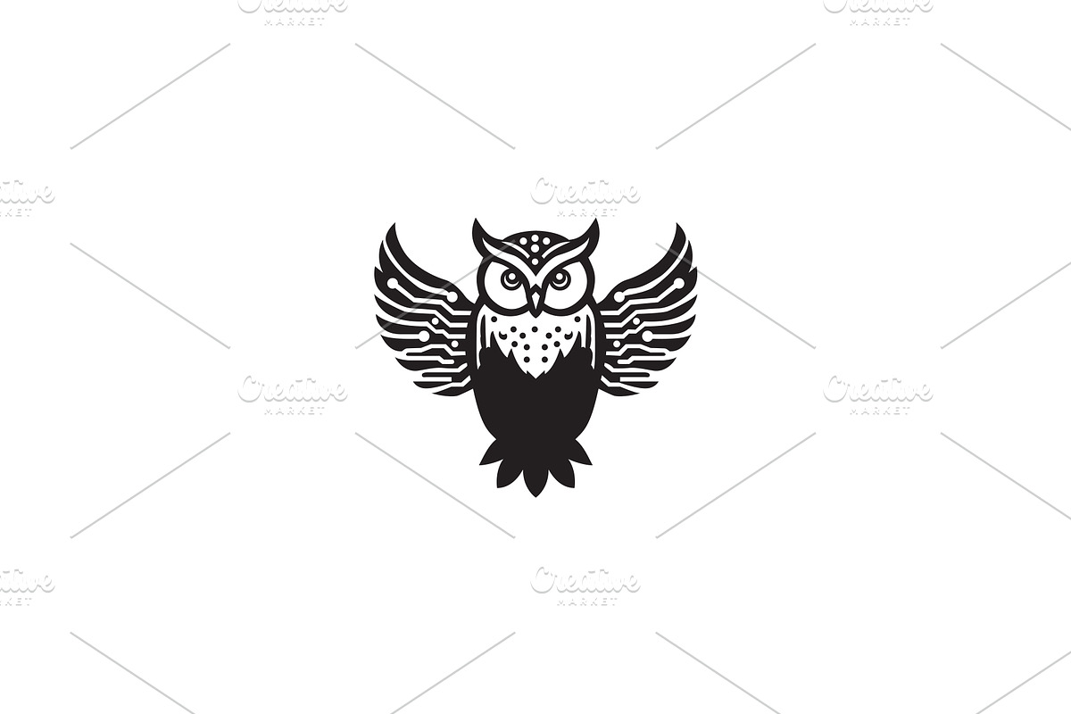 Tech Owl Logo, a Branding & Logo Template by Graphic_Maker_Bogura