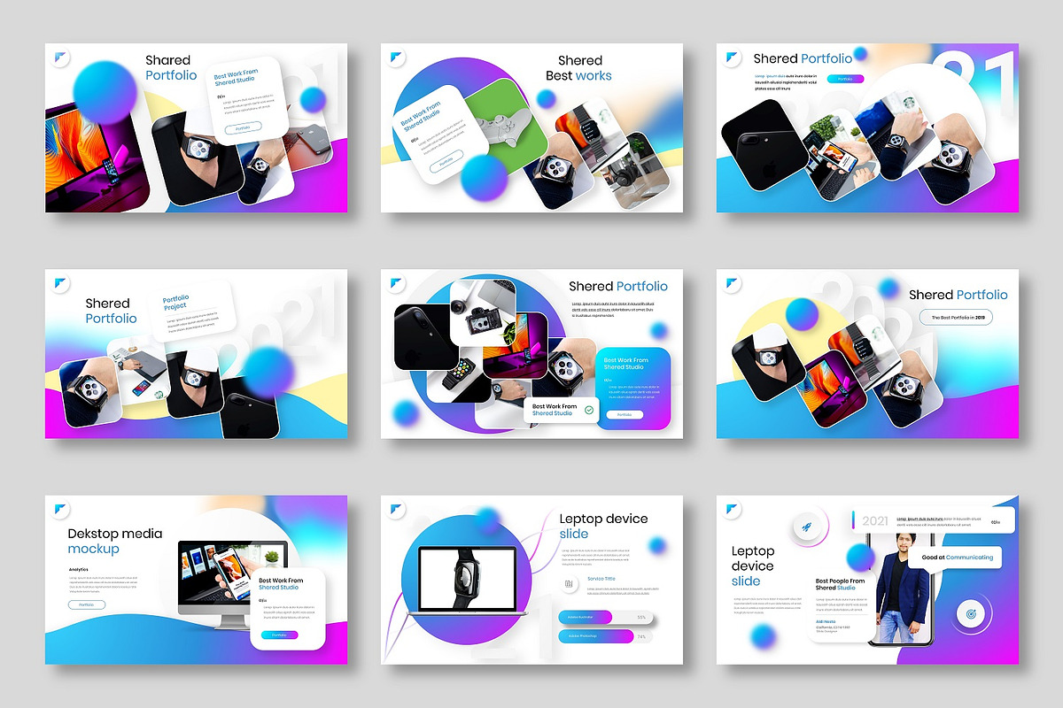 Shared – Business PowerPoint Templat, a Presentation Template by Dens Creative Studio (Photo 4 of 6)