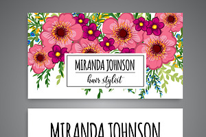 Business card template