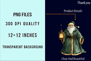 Vintage Green Christmas Winter PNG, an Illustration by SinaCreation (Thumbnail 6 of 7)