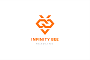 Infinity bee logo template., a Branding & Logo Template by Anton Akhmatov (Thumbnail 2 of 3)