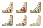 Celtic Gold Book Corner Clipart, an Object Graphic by 3PointsCreative (Thumbnail 4 of 6)