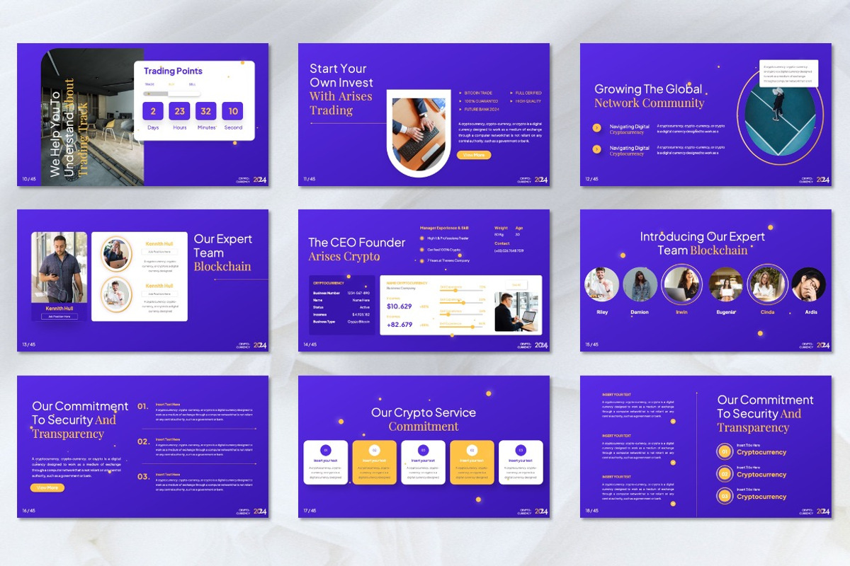 Arises - Cryptocurrency Keynote, a Presentation Template by Dhabee (Photo 4 of 7)