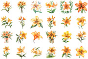 Orange Spring Flowers PNG Honey Lill, an Illustration by Sublimation Artist (Thumbnail 2 of 6)