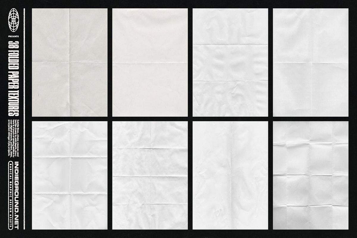 Folded Paper Textures, a Texture Graphic by Indieground Design Inc.