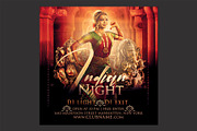 Indian Oriental Party Flyer, a Flyer Template by DSGraphicDesign (Thumbnail 2 of 2)