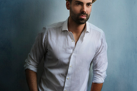 Stylish man with retro hat, a Person Photo by hitdelight
