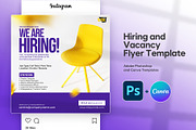 Square Hiring and Vacancy Flyer, a Social Media Template by Vintage Impressions (Thumbnail 1 of 6)