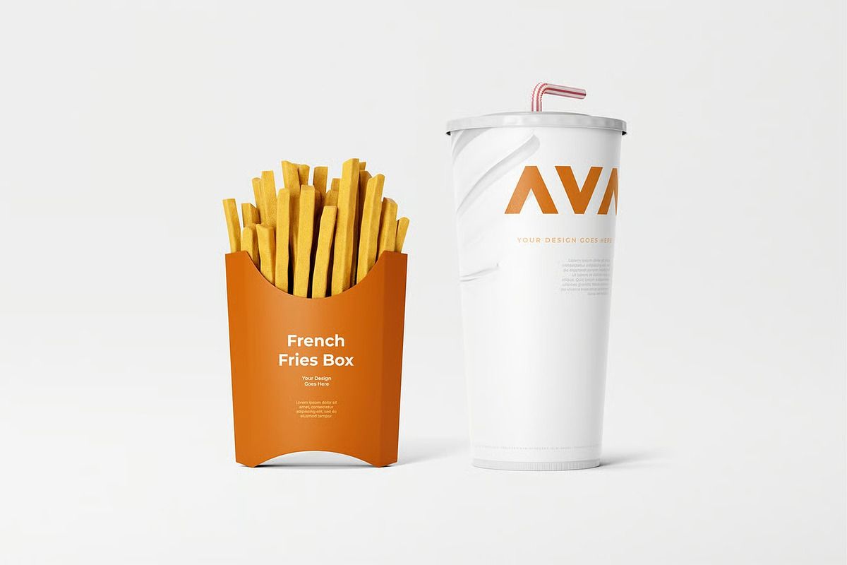 Fast Food Packaging Mockup, a Product Mockup by zpackcreative (Photo 4 of 6)