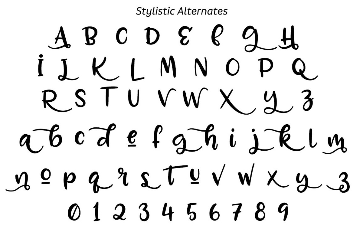 Zooky Squash: a hand-lettering font preview 8