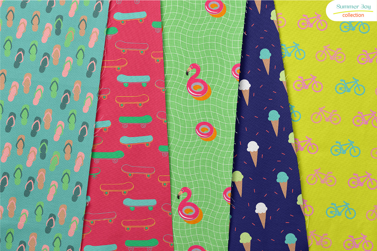 Summer Joy - Seamless Patterns, a Pattern Graphic by InaCorart (Photo 3 of 8)