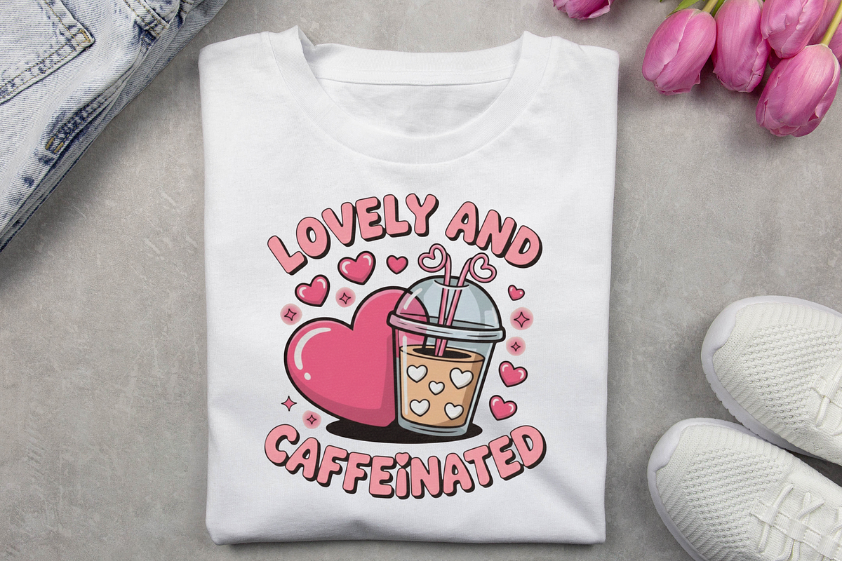 Lovely And Caffeinated PNG, a Graphic by Vector Portal (Photo 6 of 6)