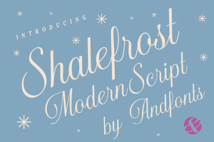 Shalefrost Nova: Calligraphy Font