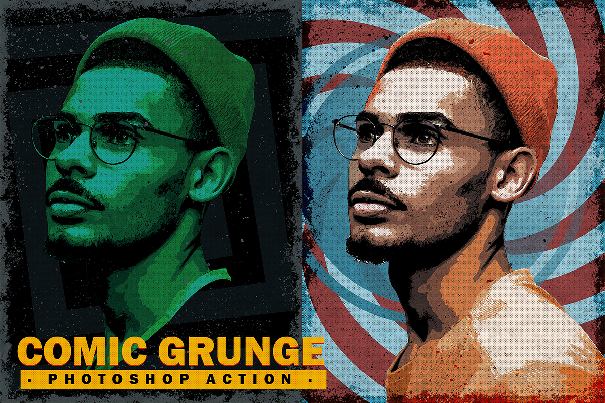Comic Grunge Photoshop Action, an Action Add-On by ByronDMD (Photo 1 of 7)