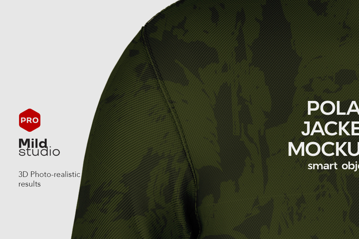Men's Polar Jacket, a Hoody Mockup by Mildstudio (Photo 6 of 7)