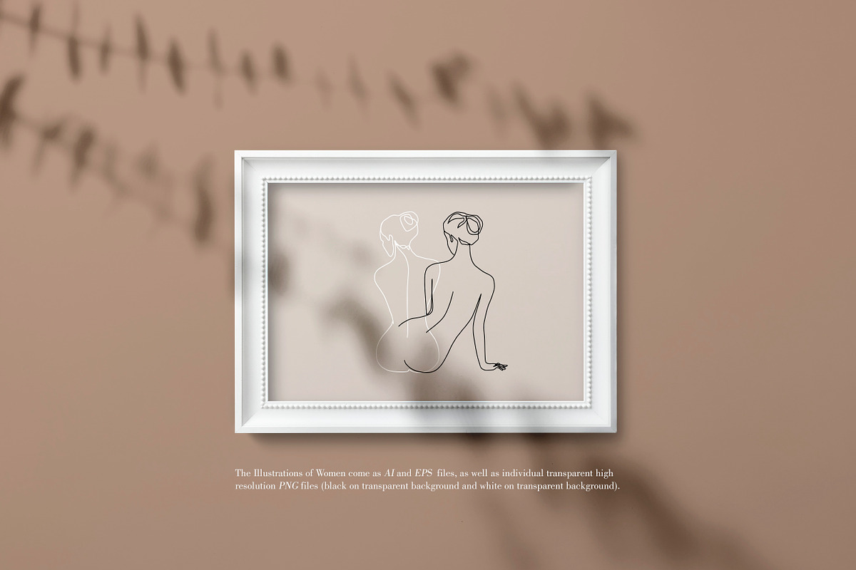 One Line Secret. Line Art Women, a Person Illustration by AnMark (Photo 9 of 10)