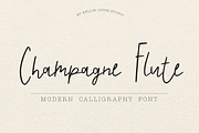 Champagne Flute Calligraphy Font, a Script Font by Kellie Jayne Studio (Thumbnail 1 of 10)