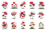 Whimsical Spring Daisy Flowers Clipa, an Illustration by Dream Creation (Thumbnail 2 of 5)