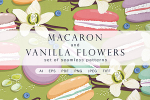 Macaron and Vanilla flowers