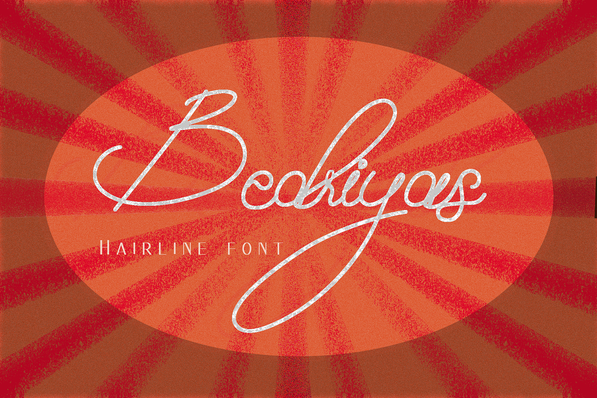 Bedriyas hairline font, a Font by SSI.Scraps (Photo 1 of 12)