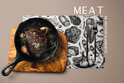 BUNDLE - Fish & Meat Vectors, a Food Illustration by Yevheniia (Thumbnail 2 of 9)
