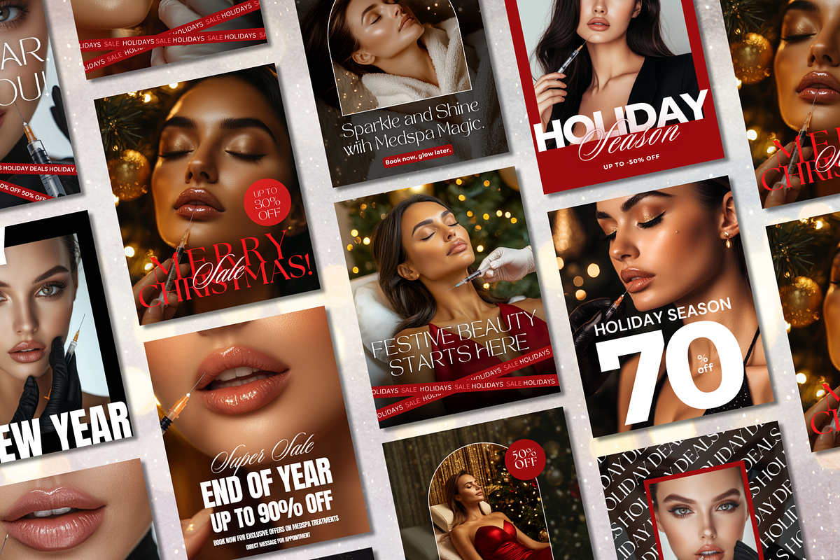 Holidays Instagram Medspa Templates, a Social Media Template by DesignsbyMariaStudio (Photo 5 of 10)