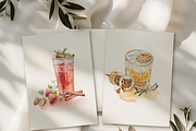 Tropical Cocktails - Watercolor Set, a Decorative Illustration by ThaismotaCreativeCo (Thumbnail 4 of 7)