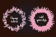Flowers & Leaves Vector Set, a Decorative Illustration by Moo Graphics (Thumbnail 3 of 6)