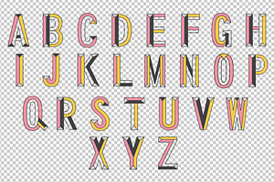 Polygonal Vector Font