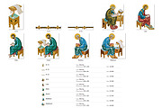 Holy apostles. illustration bundle, an Illustration by Julia_Raketic (Thumbnail 2 of 2)