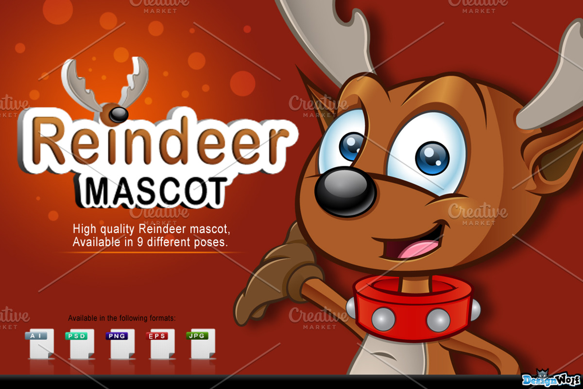 Reindeer Mascot Character