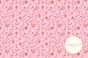 Boho Pink Chintz Floral, a Pattern Graphic by Mieken Petra Designs (Thumbnail 1 of 5)