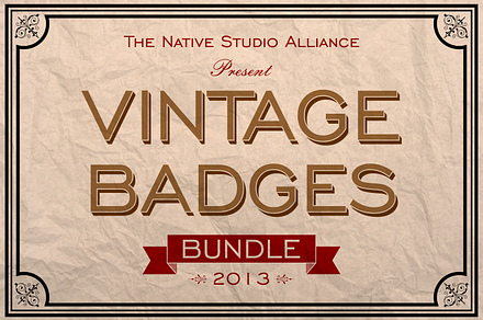 Vintage Badges Bundle 2013
