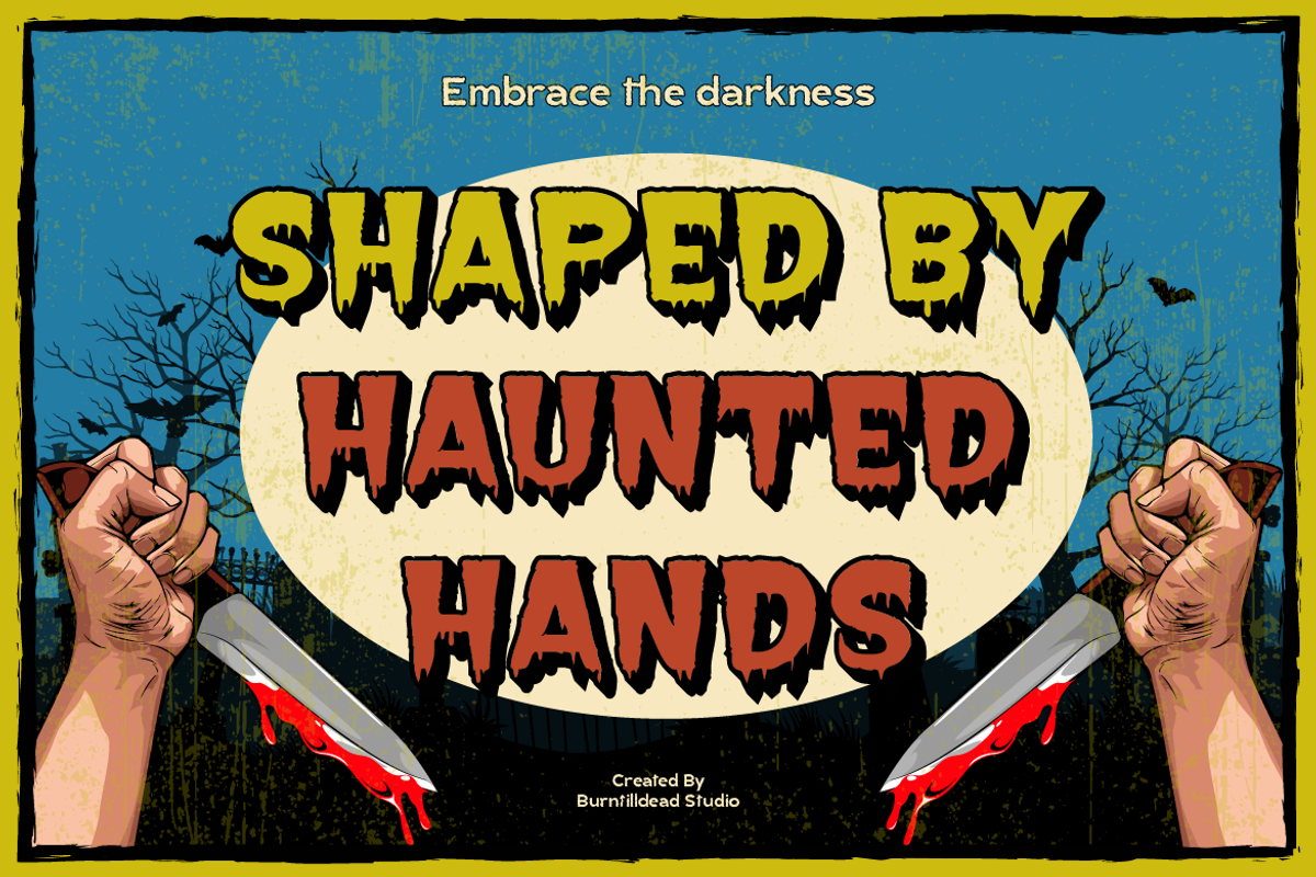 Terrify, a Sans Serif Font by Burntilldead (Photo 12 of 12)