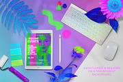 Acid Flowers Set, an Object Graphic by TiriCo (Thumbnail 8 of 11)