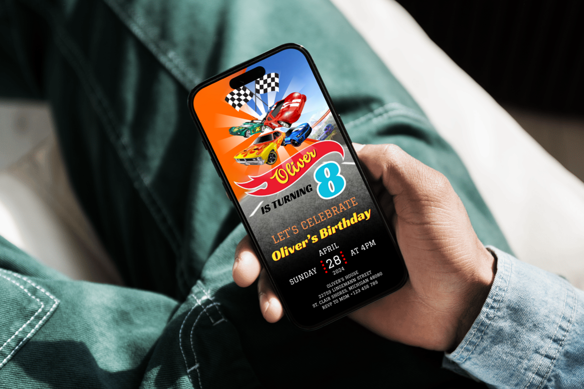 Hot Wheels Birthday Invitation, an Invitation Template by Earth5168 (Photo 3 of 9)