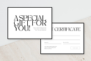 Minimal Gift Certificate Template, a Card Template by LePosey Studio (Thumbnail 3 of 5)