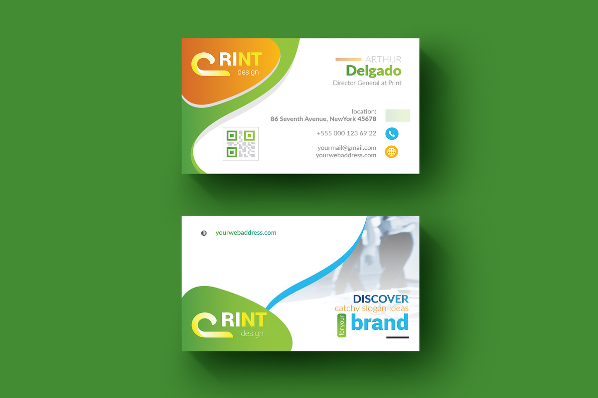 Modern Business card, a Business Card Template by ZAAS (Photo 1 of 6)
