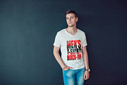 Men's T-Shirt Mock-Up, a Shirt Mockup by Freeman Studio (Thumbnail 16 of 20)