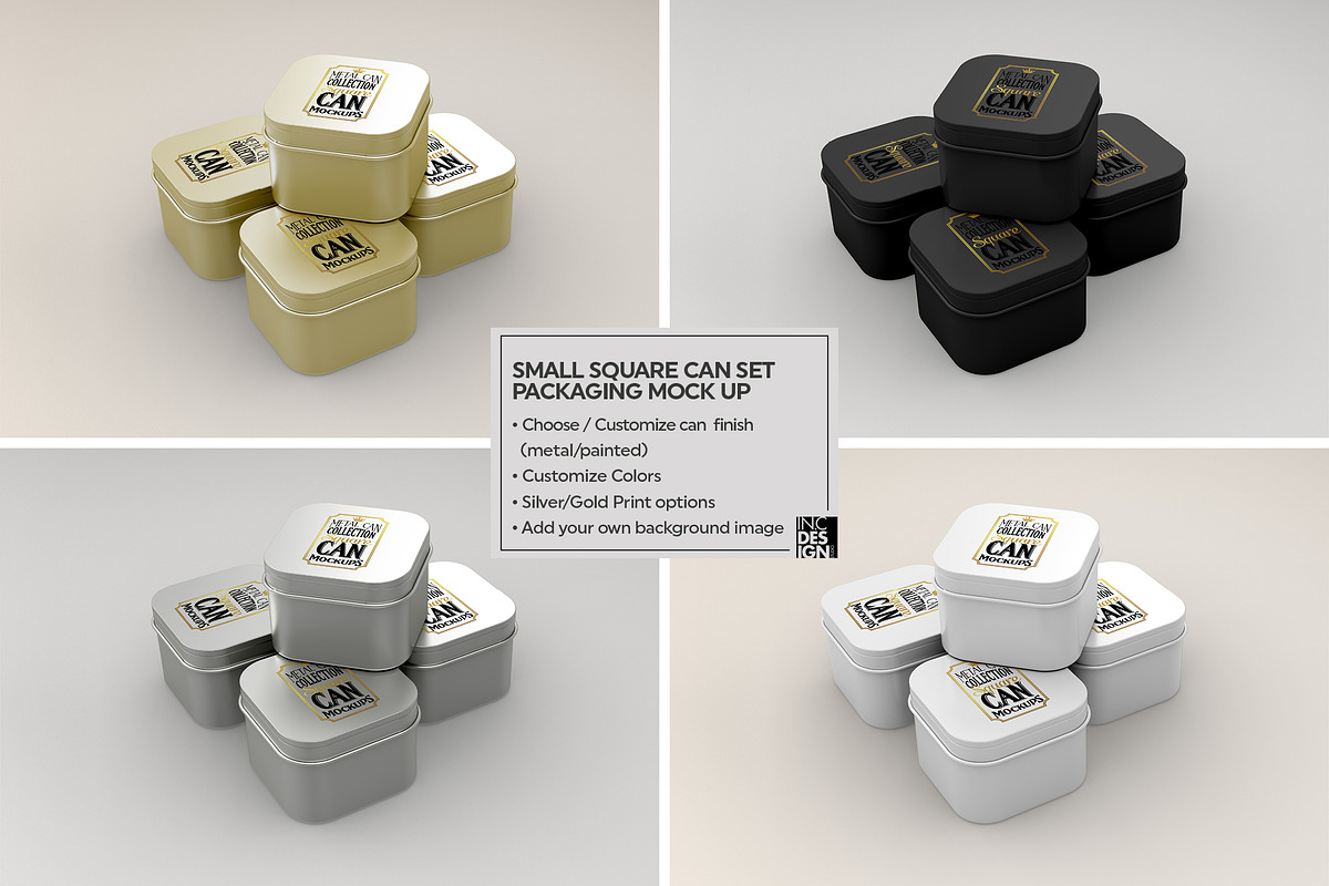 Vol1. Metal Can Mockup Collection, a Cups & Container Mockup by INCDesign (Photo 5 of 27)