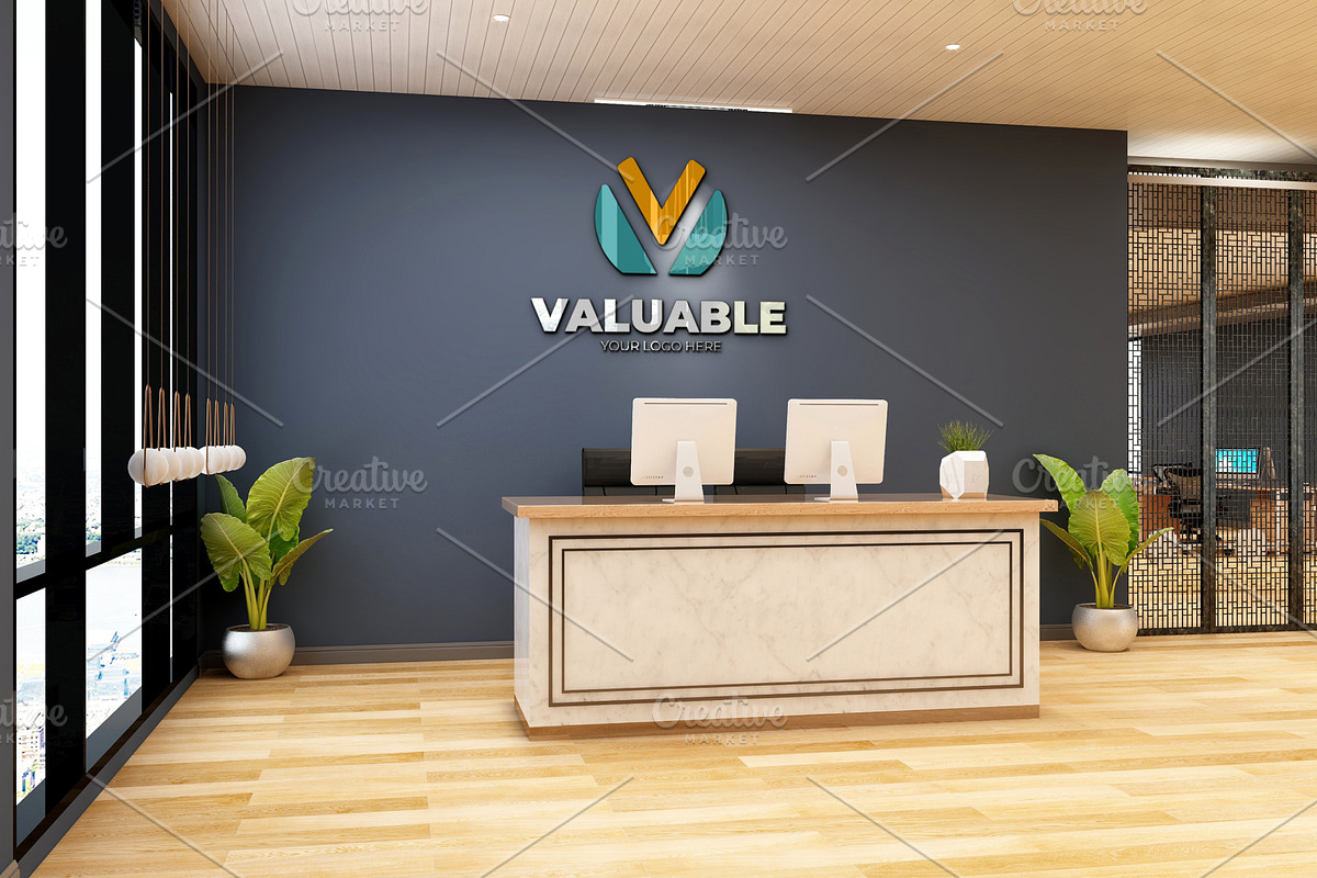 PSD Minimalist Office Logo Mockup, a Product Mockup by Ayy (Photo 23 of 23)