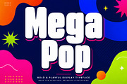 Mega Pop – Bold Display Font, a Slab Serif Font by Wow Magic (Thumbnail 1 of 5)