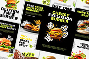 Canva Fast Food & Burger Brand Kit, a Design Template by SecondBrain Store (Thumbnail 1 of 10)
