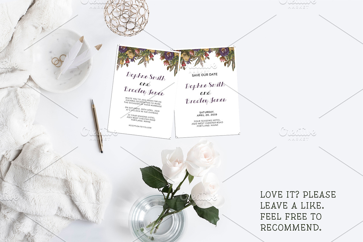 Chic Wedding Suite, an Invitation Template by Cyrah's Collection (Photo 2 of 4)