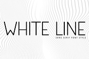 White Line, a Sans Serif Font by FreshTypeINK (Thumbnail 1 of 8)