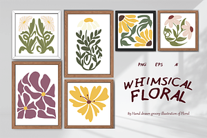 Whimsical Art Nouveau Flower, a Decorative Illustration by Berdansabersama