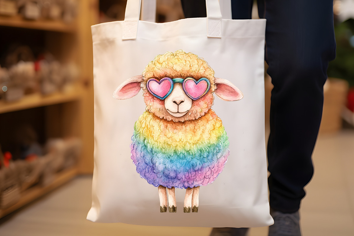 Whimsical Quirky Sheep Clipart, an Illustration by Rose Art (Photo 7 of 7)