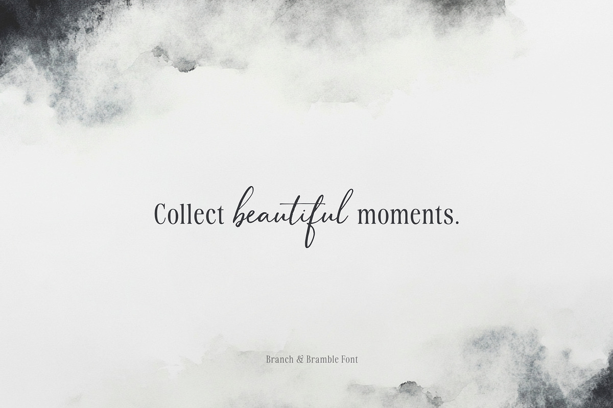 Branch & Bramble Calligraphy Font, a Script Font by Callie Rian & Co. (Photo 5 of 17)