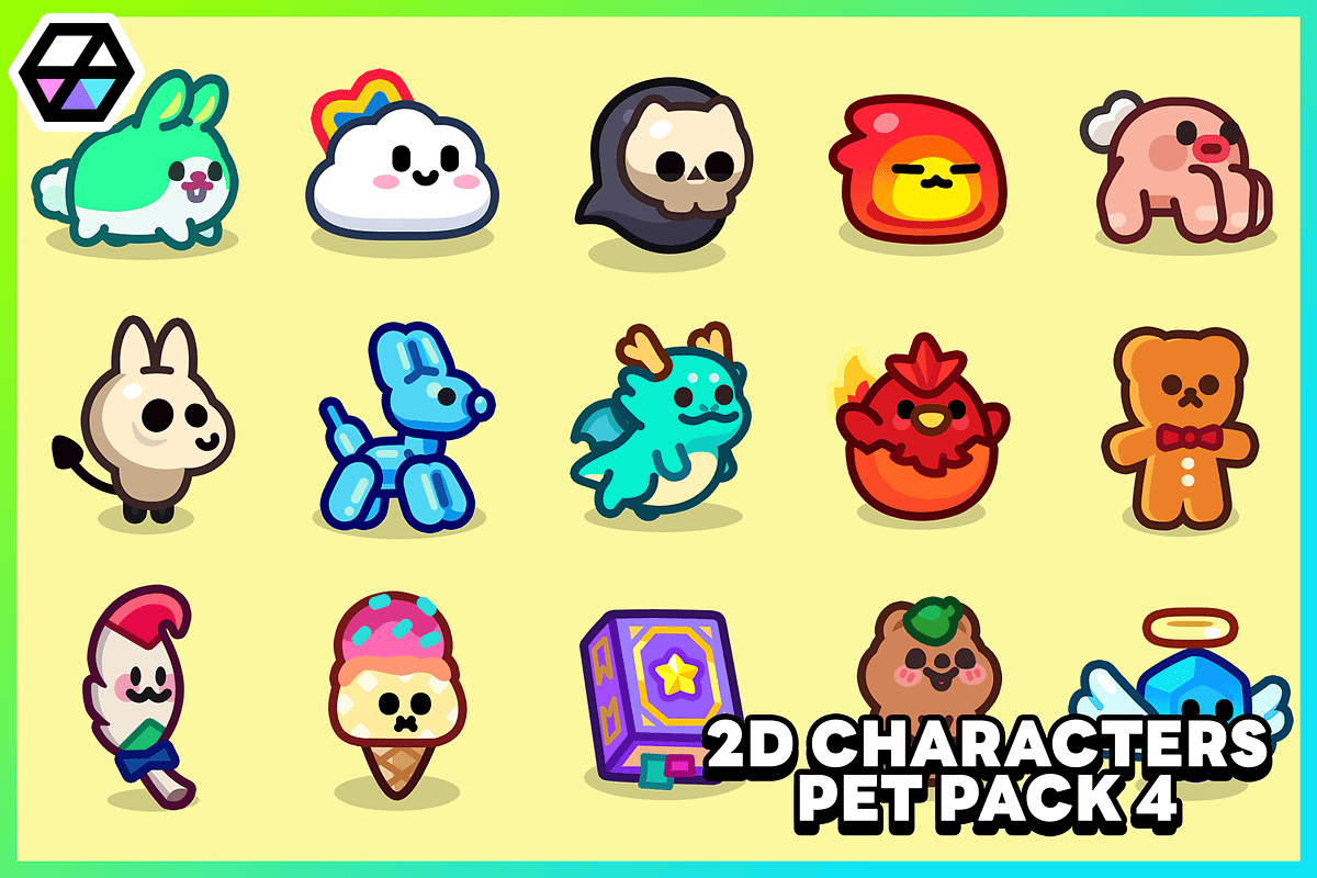 2D Characters - Pet Pack 4, an Animal Illustration by LAYERLAB (Photo 2 of 7)